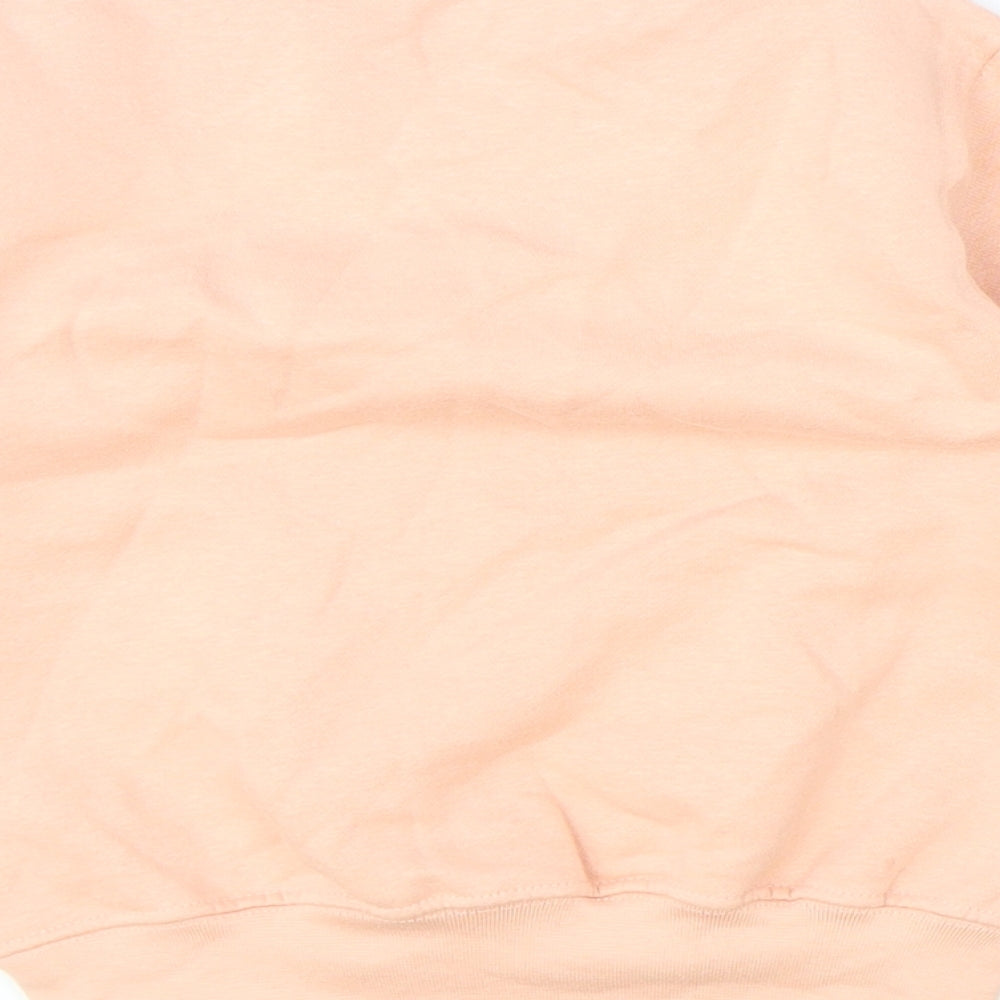 Preworn Girls Pink Cotton Pullover Sweatshirt Size 2-3 Years Pullover