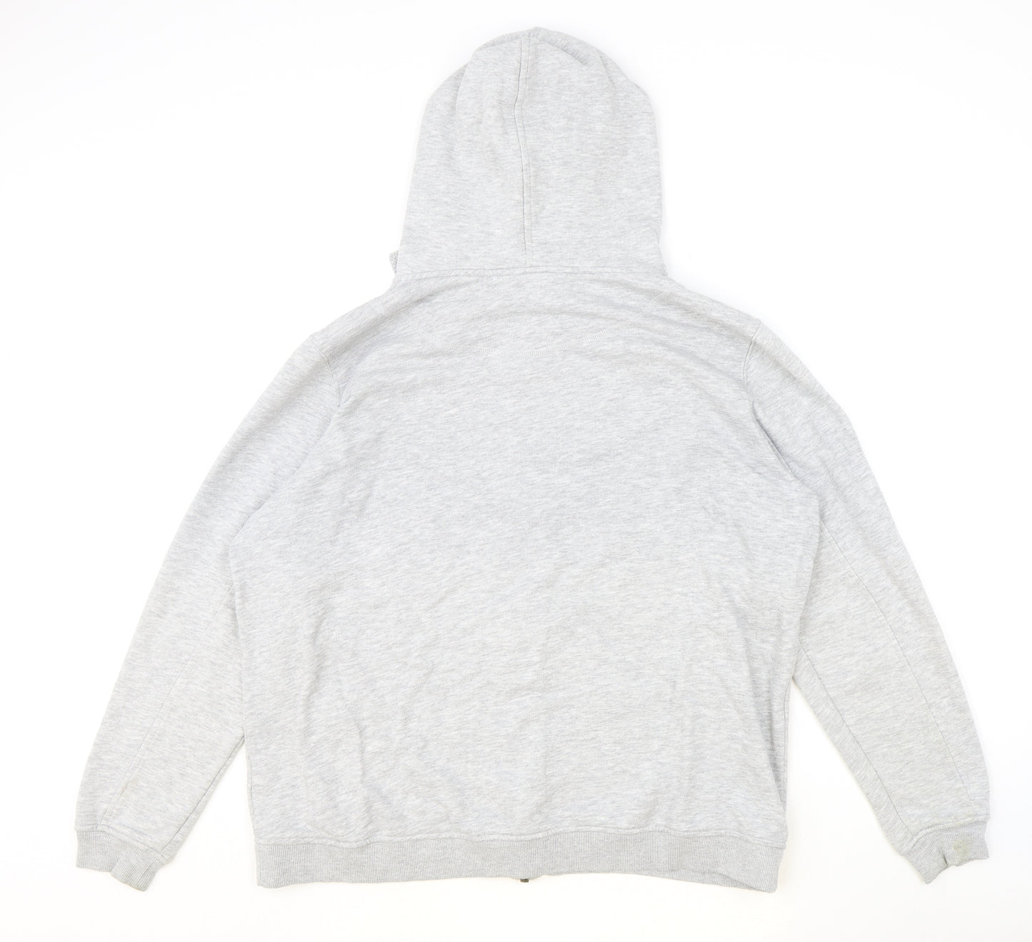 H&M Womens Grey Polyester Full Zip Hoodie Size L Zip