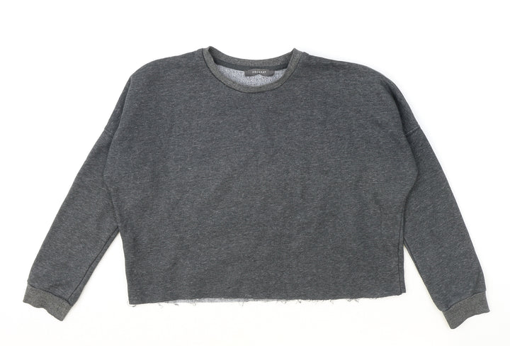 Marks and Spencer Womens Grey Polyester Basic T-Shirt Size 2XS Round Neck