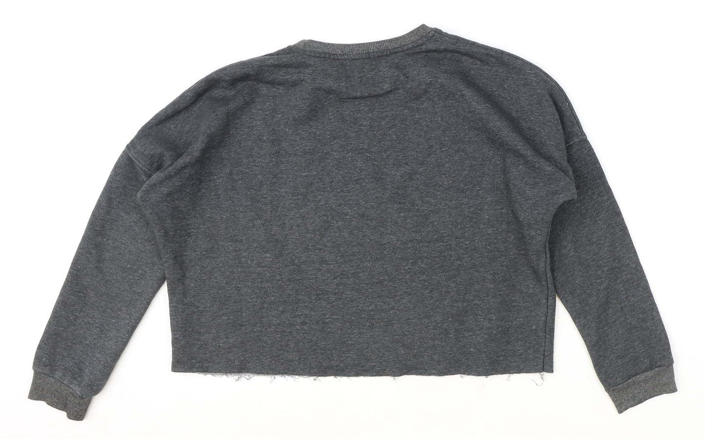 Marks and Spencer Womens Grey Polyester Basic T-Shirt Size 2XS Round Neck
