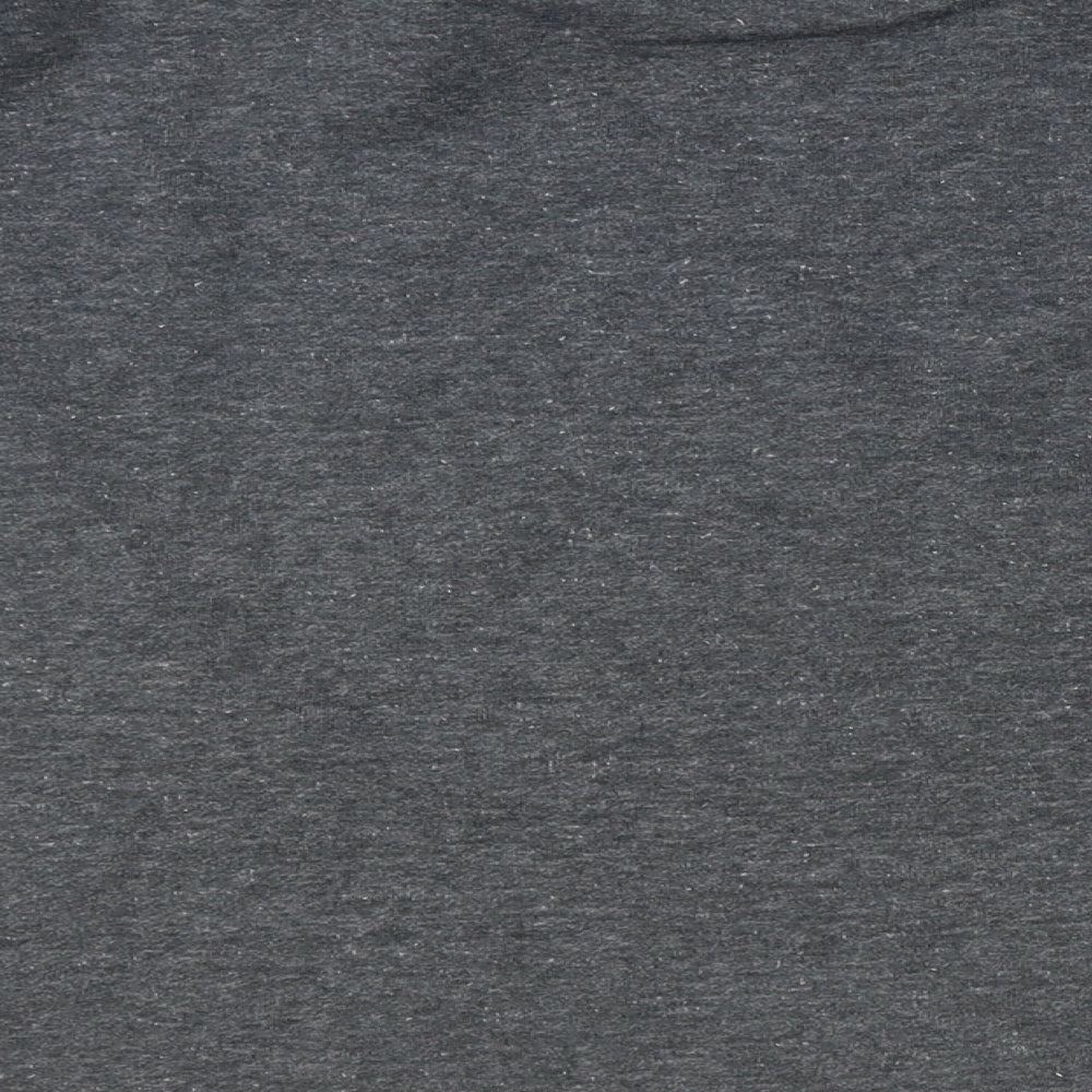 Marks and Spencer Womens Grey Polyester Basic T-Shirt Size 2XS Round Neck
