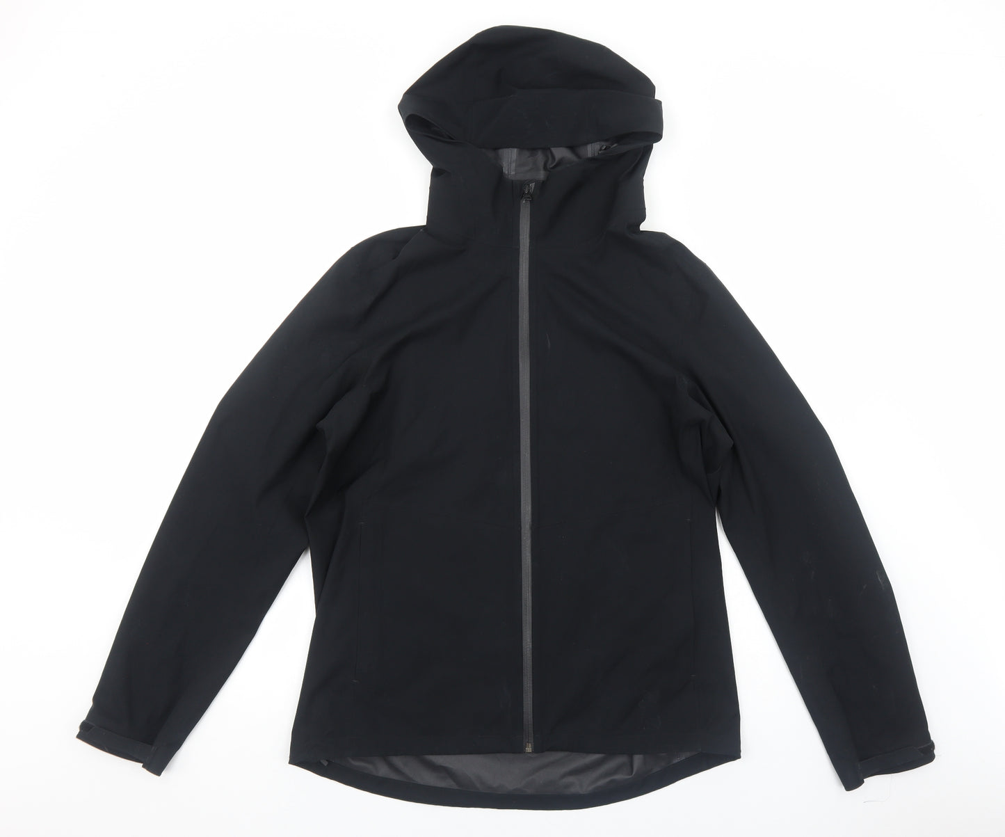 Uniqlo Mens Black Windbreaker Jacket Size L Zip