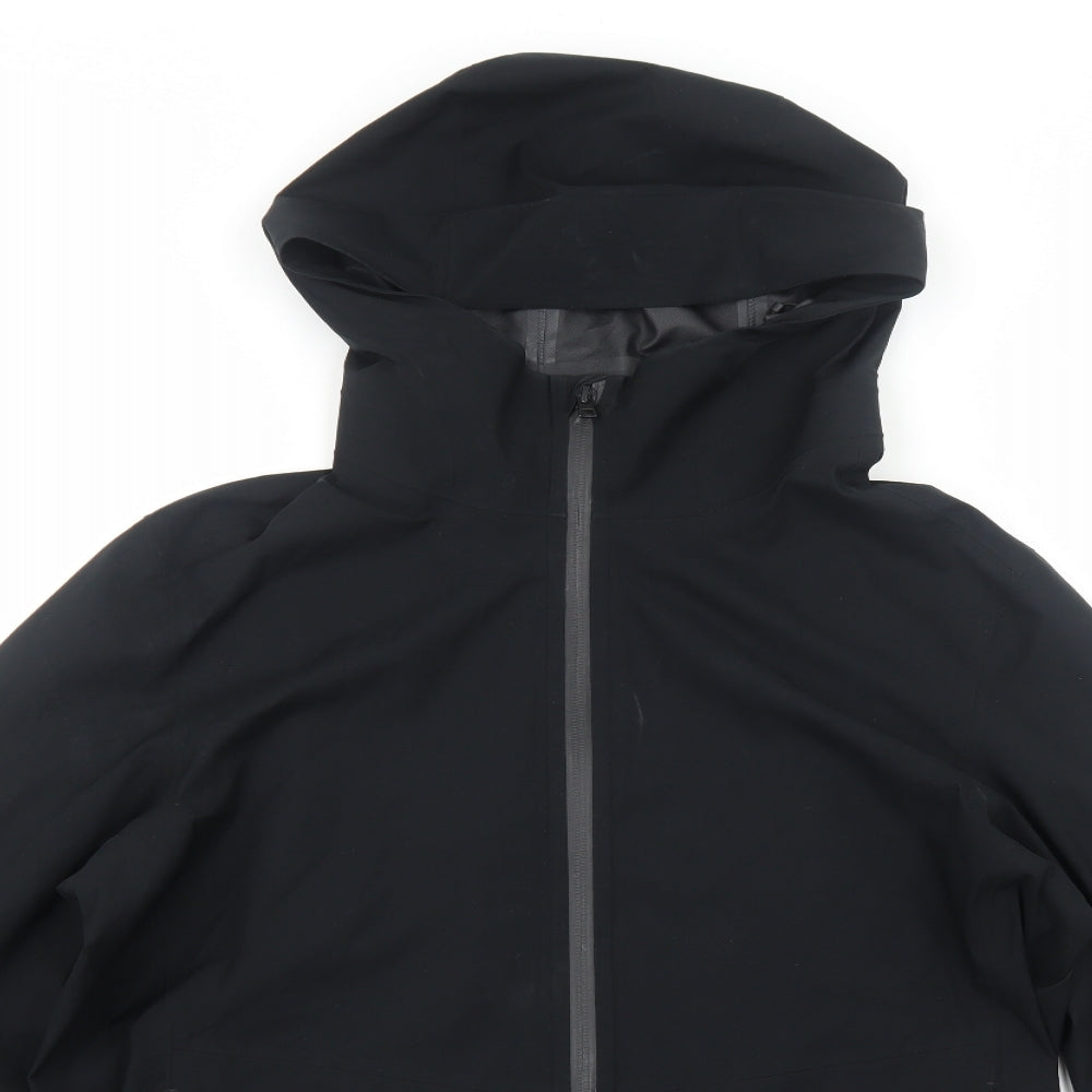 Uniqlo Mens Black Windbreaker Jacket Size L Zip