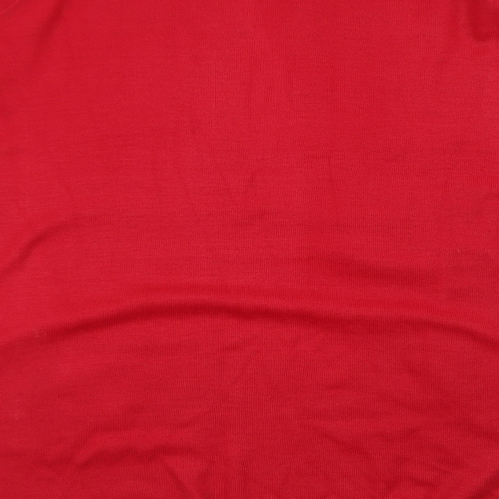 Capsule Womens Red V-Neck Acrylic Cardigan Jumper Size 20