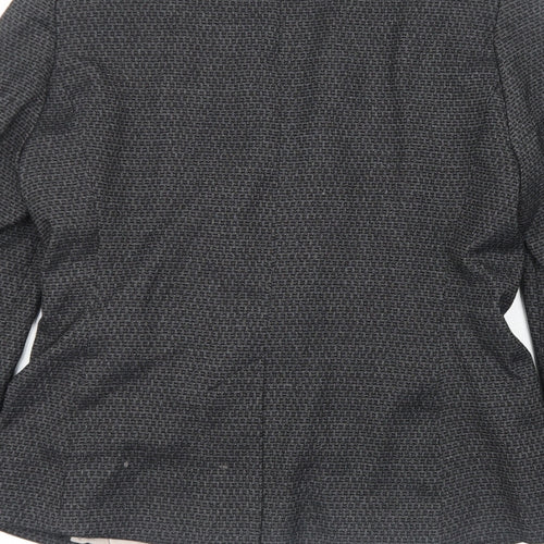 NEXT# Womens Black Polyester Jacket Blazer Size 10