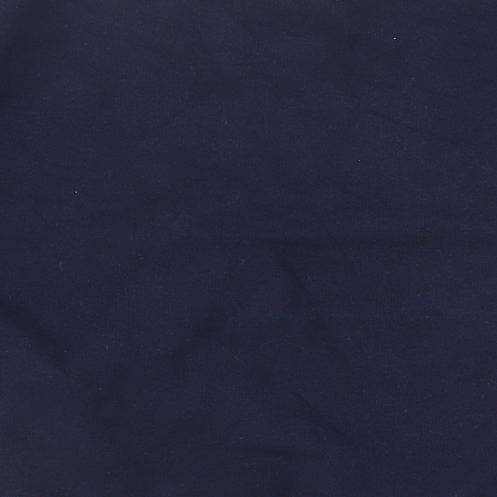 Topshop Womens Blue Polyester Pullover Sweatshirt Size 14 Pullover - Amalfi
