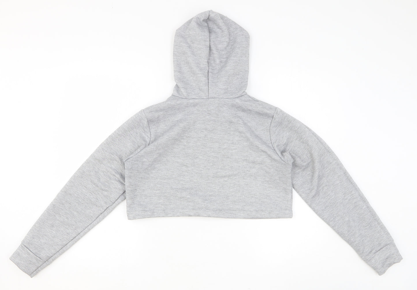 Boohoo Womens Green Polyester Pullover Hoodie Size 10 Pullover