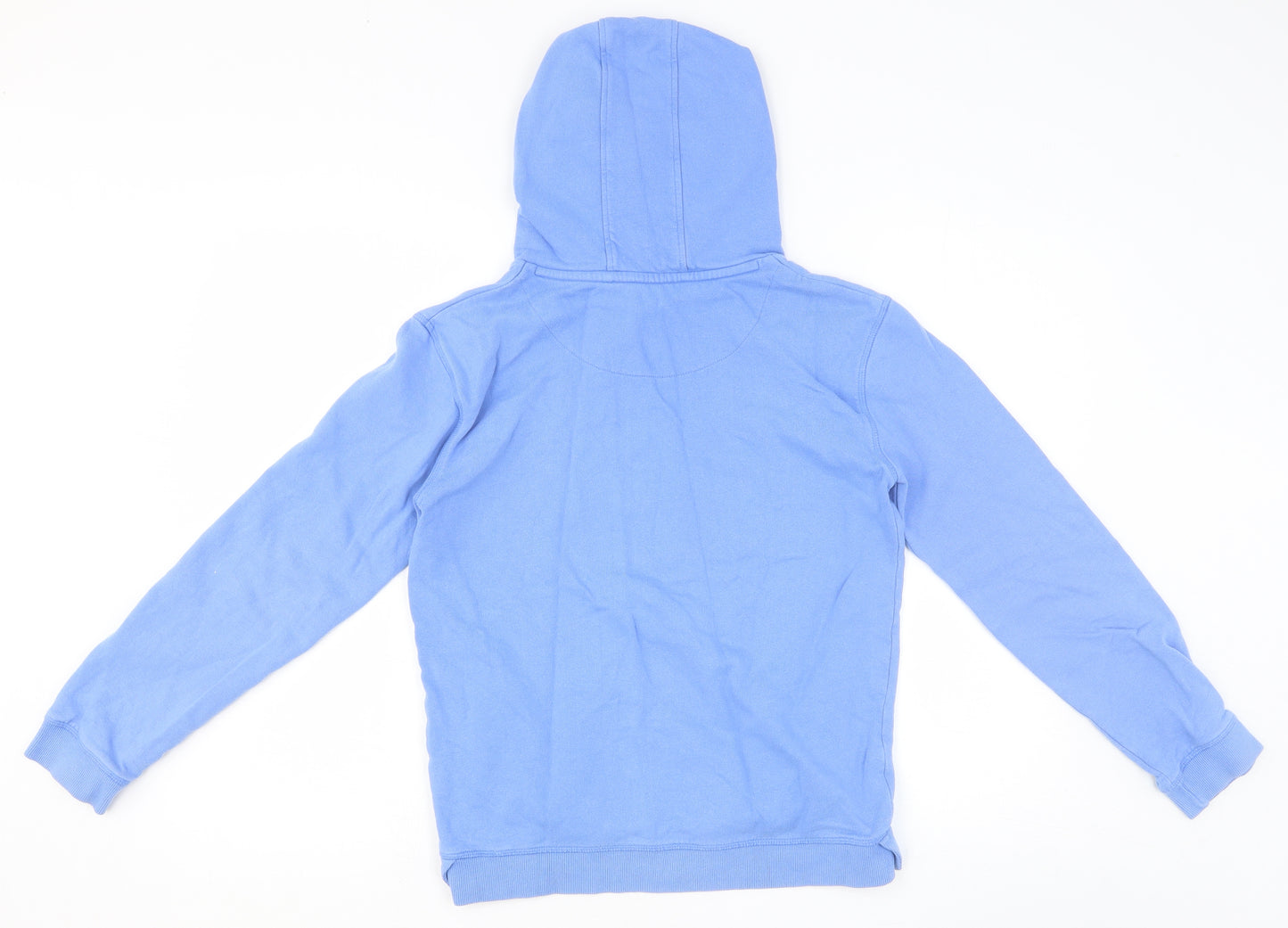 John Lewis Boys Blue 100% Cotton Pullover Hoodie Size 13 Years Pullover