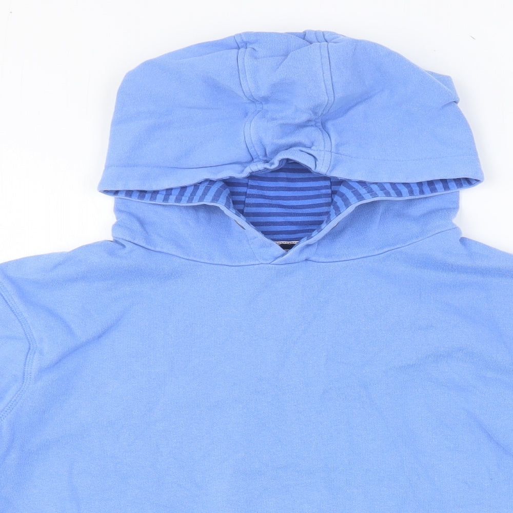 John Lewis Boys Blue 100% Cotton Pullover Hoodie Size 13 Years Pullover