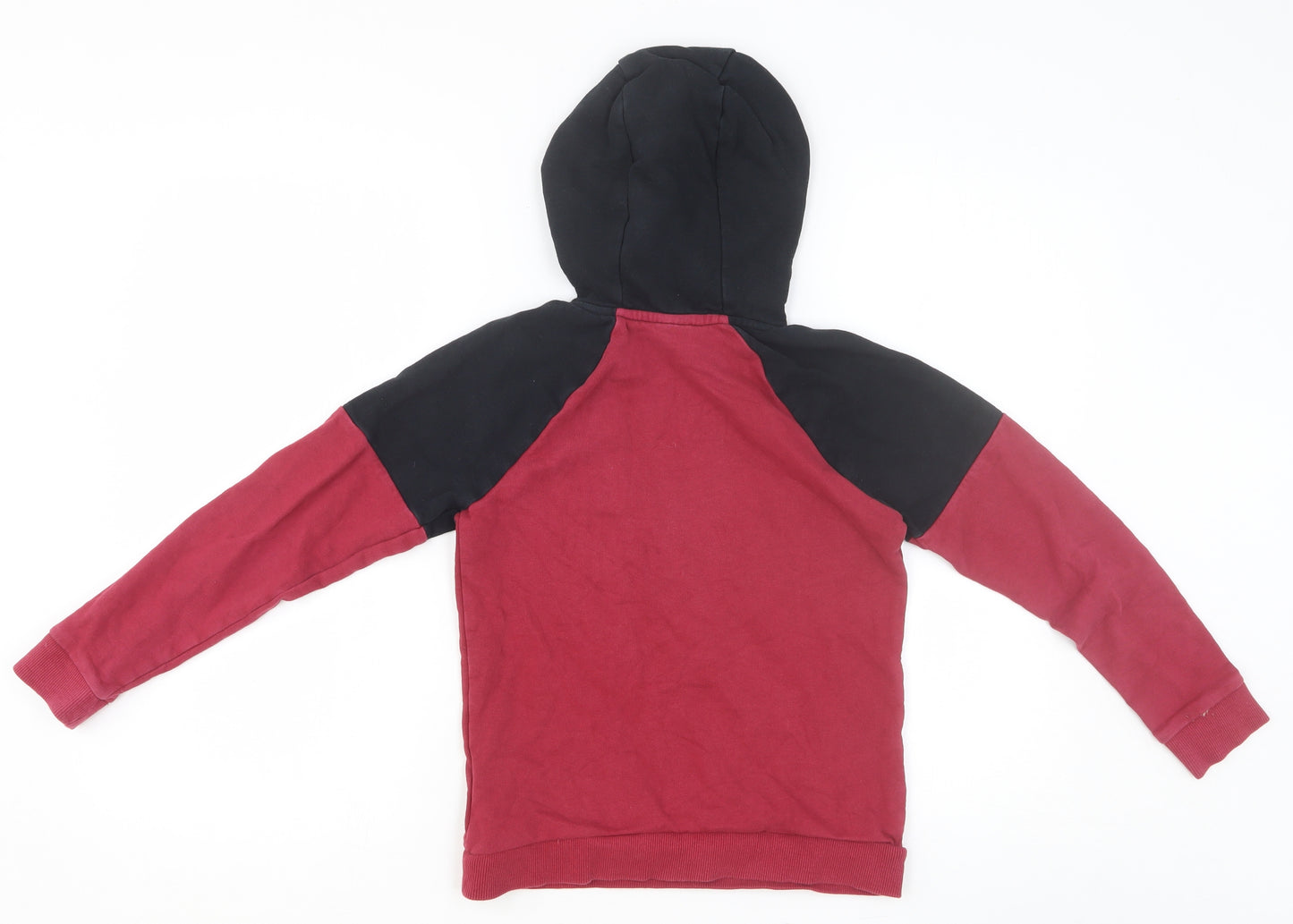Super Mario Boys Red Cotton Pullover Hoodie Size 9-10 Years Pullover - Mario