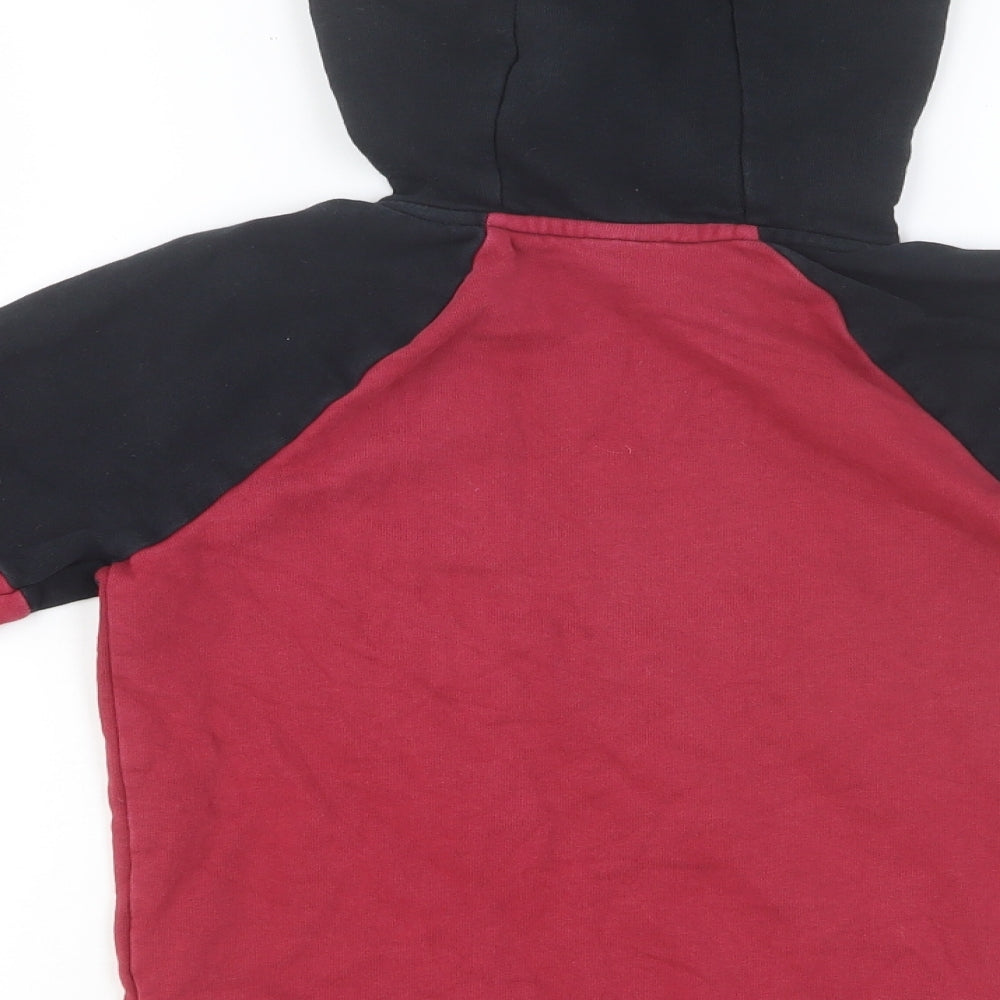 Super Mario Boys Red Cotton Pullover Hoodie Size 9-10 Years Pullover - Mario