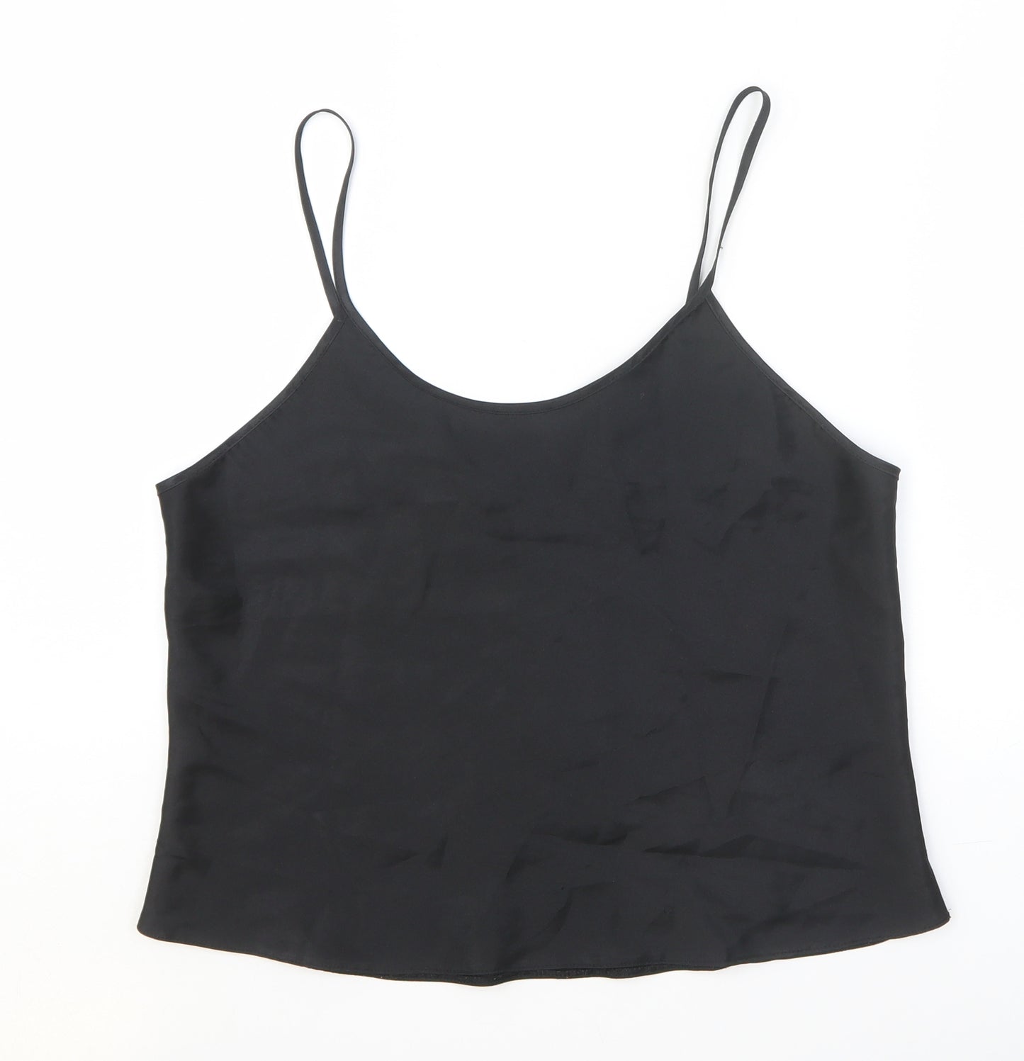 Berkertex Womens Black Polyester Basic Tank Size 12 Round Neck