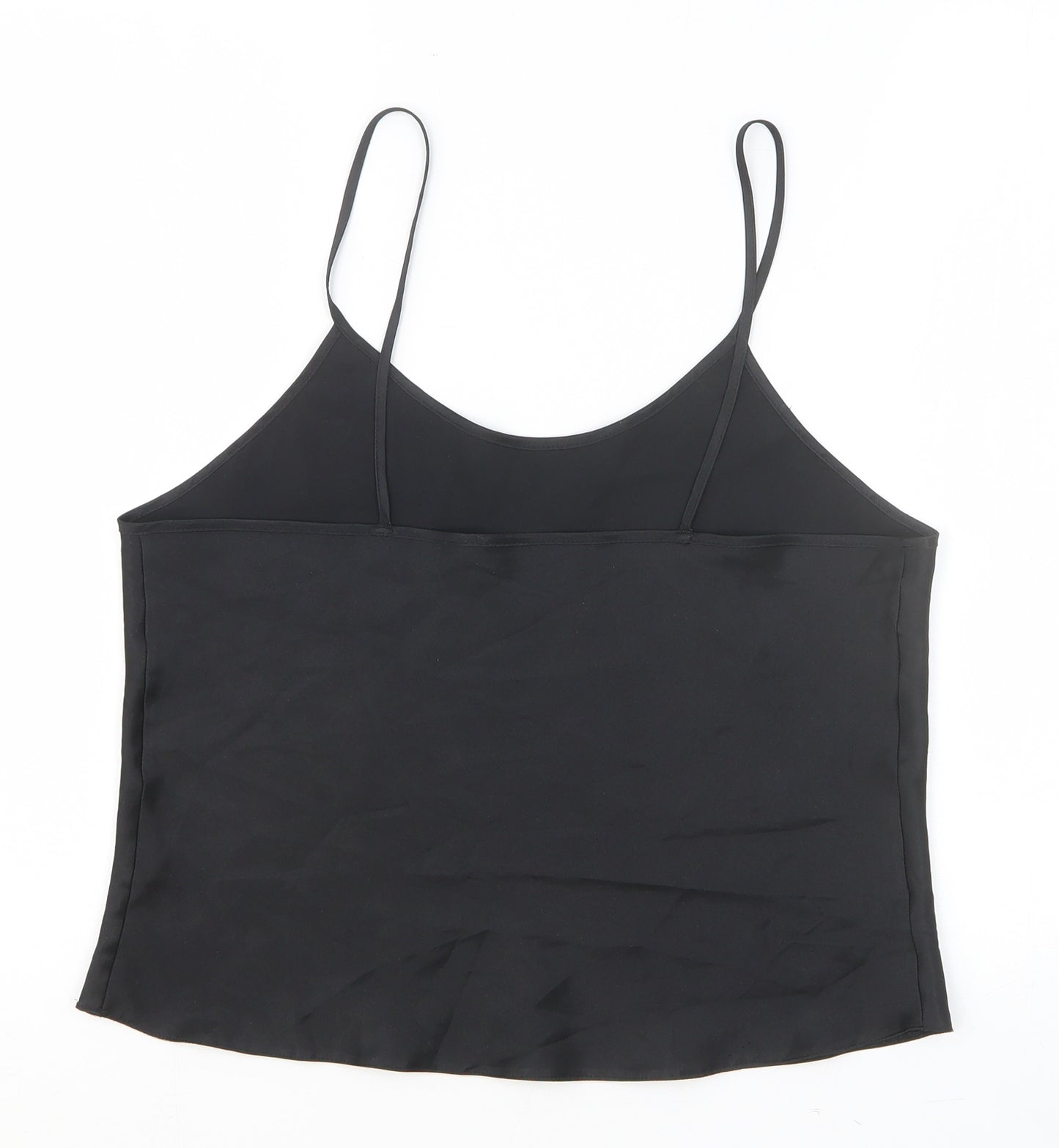 Berkertex Womens Black Polyester Basic Tank Size 12 Round Neck
