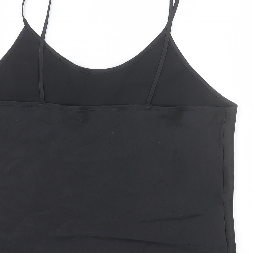 Berkertex Womens Black Polyester Basic Tank Size 12 Round Neck