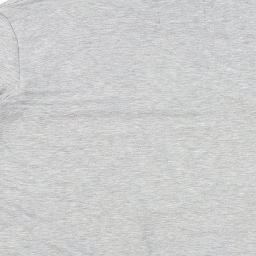 Intense Mens Grey Cotton Pullover Sweatshirt Size M