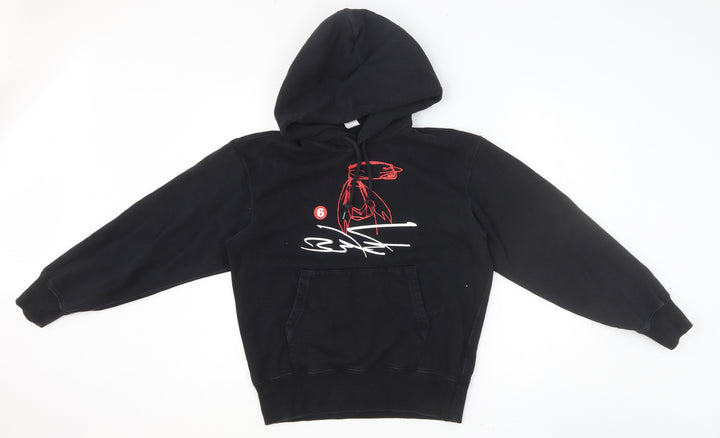 Preworn Womens Black Cotton Pullover Hoodie Size XS Pullover