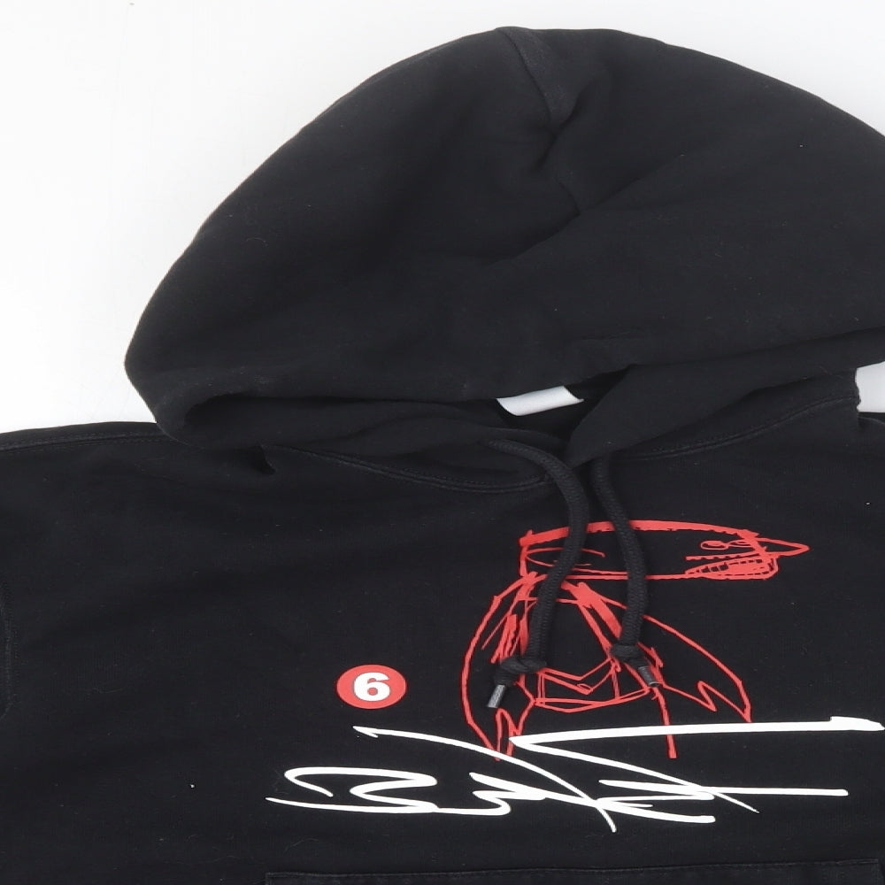 Preworn Womens Black Cotton Pullover Hoodie Size XS Pullover