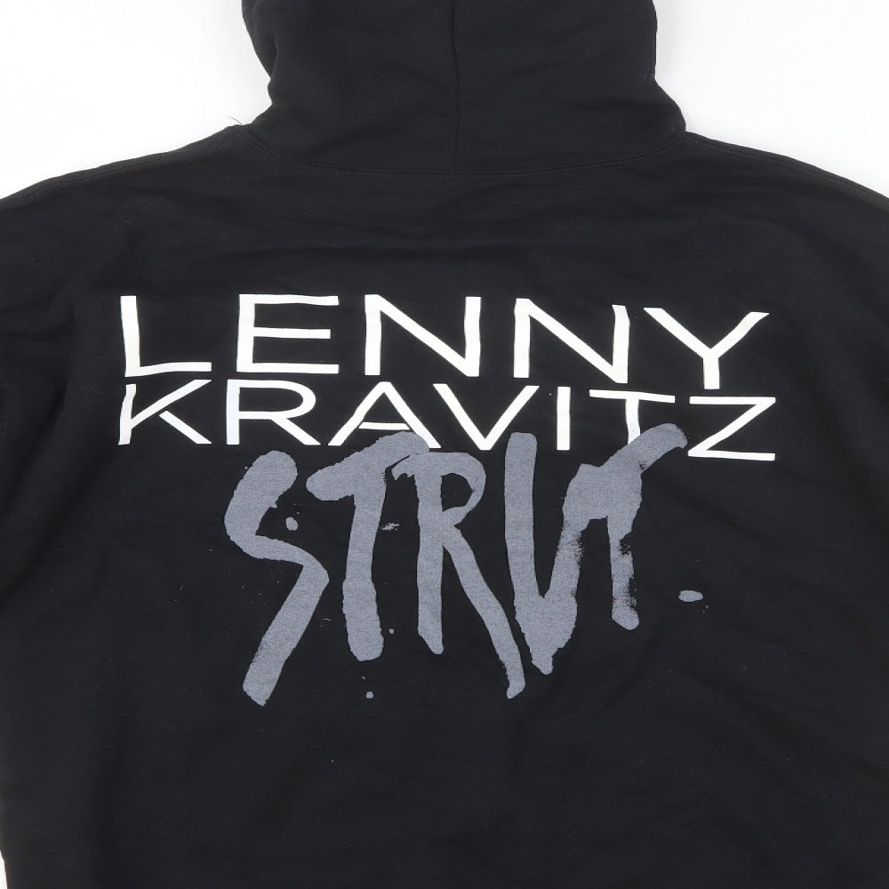 prew Mens Black Cotton Full Zip Hoodie Size M