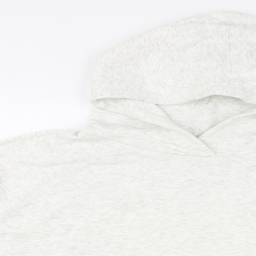 H&M Womens Grey Cotton Pullover Hoodie Size L Pullover