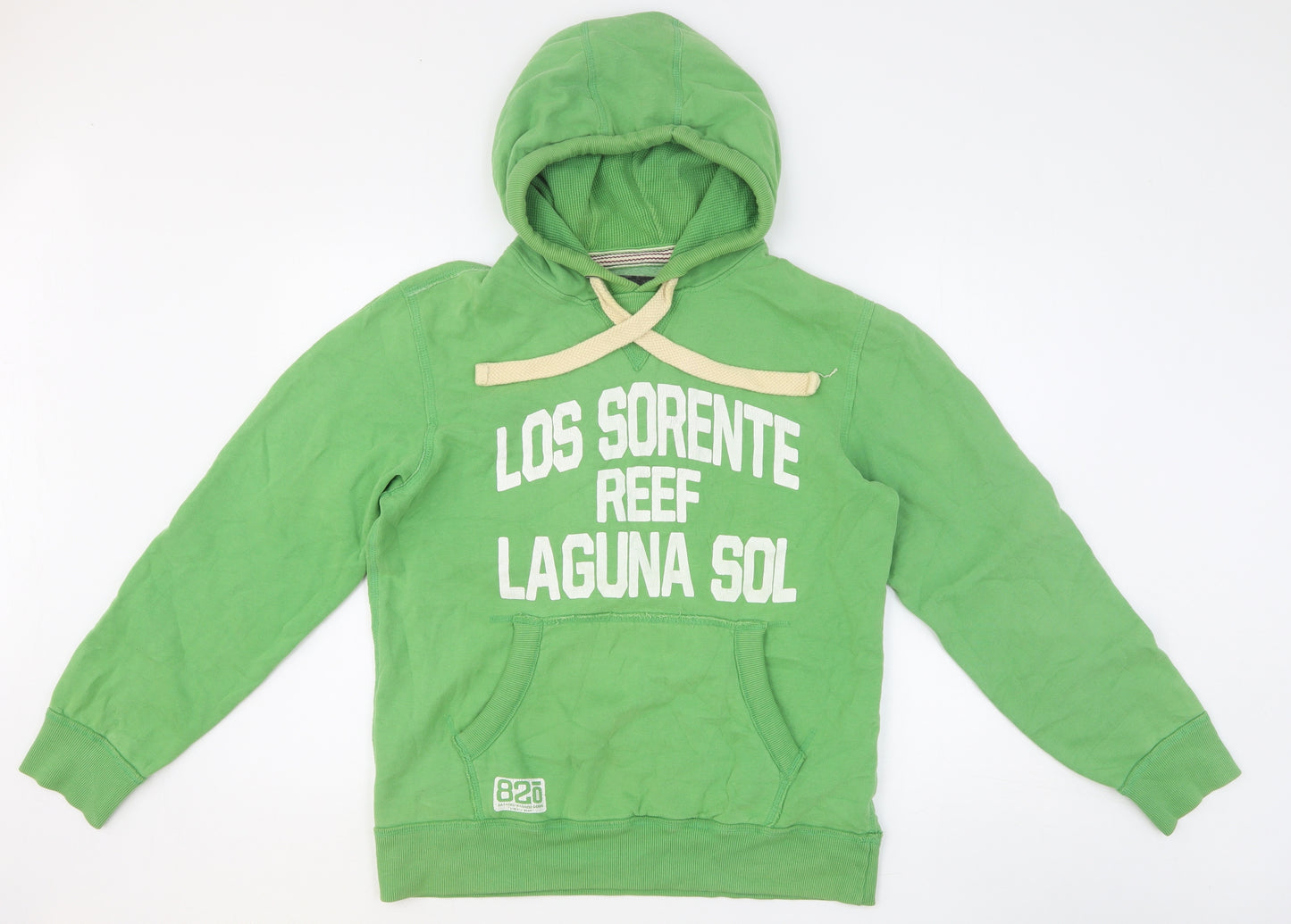 NEXT Mens Green Cotton Pullover Hoodie Size M