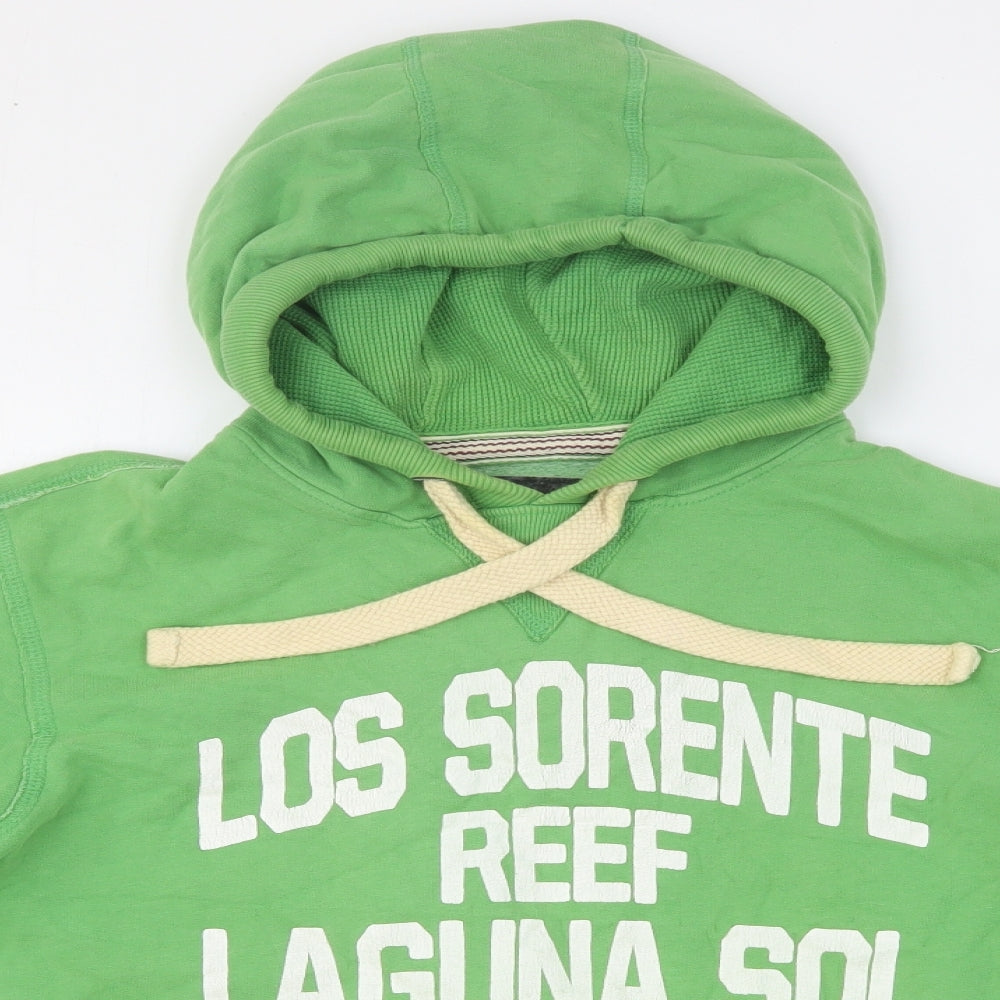 NEXT Mens Green Cotton Pullover Hoodie Size M