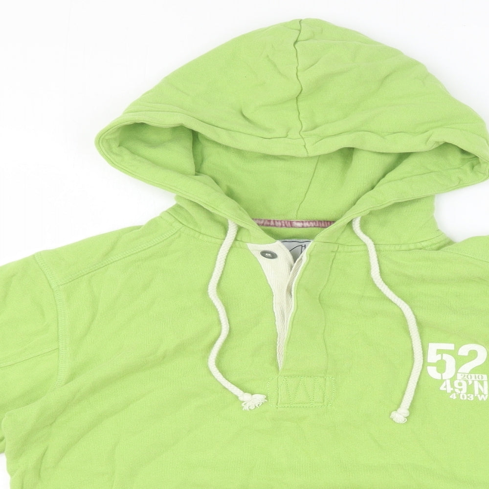 Lazy Jacks Mens Green Cotton Pullover Hoodie Size XS
