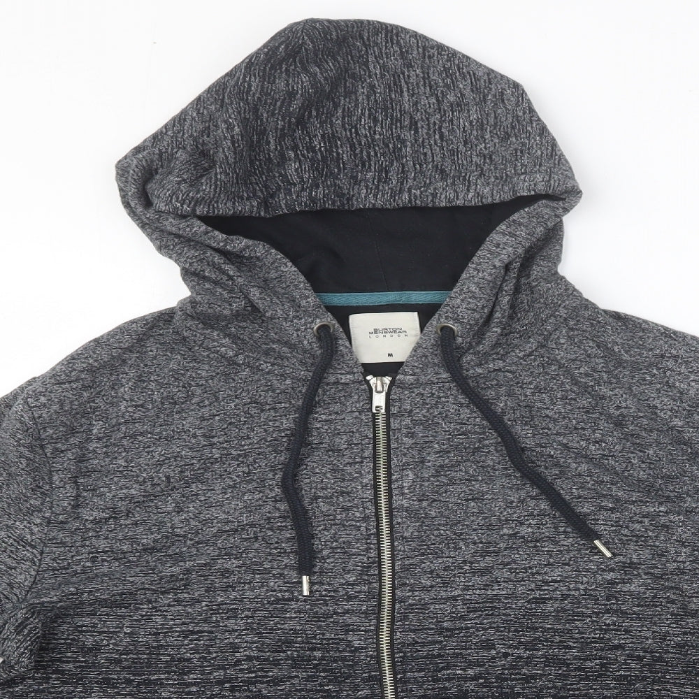 Burton Mens Grey Cotton Full Zip Hoodie Size M