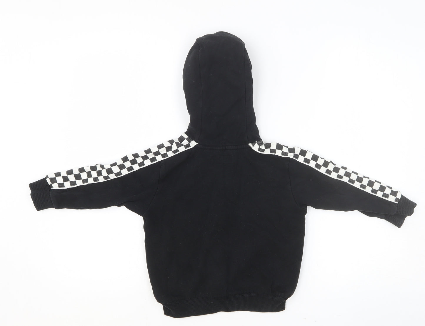 NEXT Boys Black Cotton Full Zip Hoodie Size 3-4 Years Zip