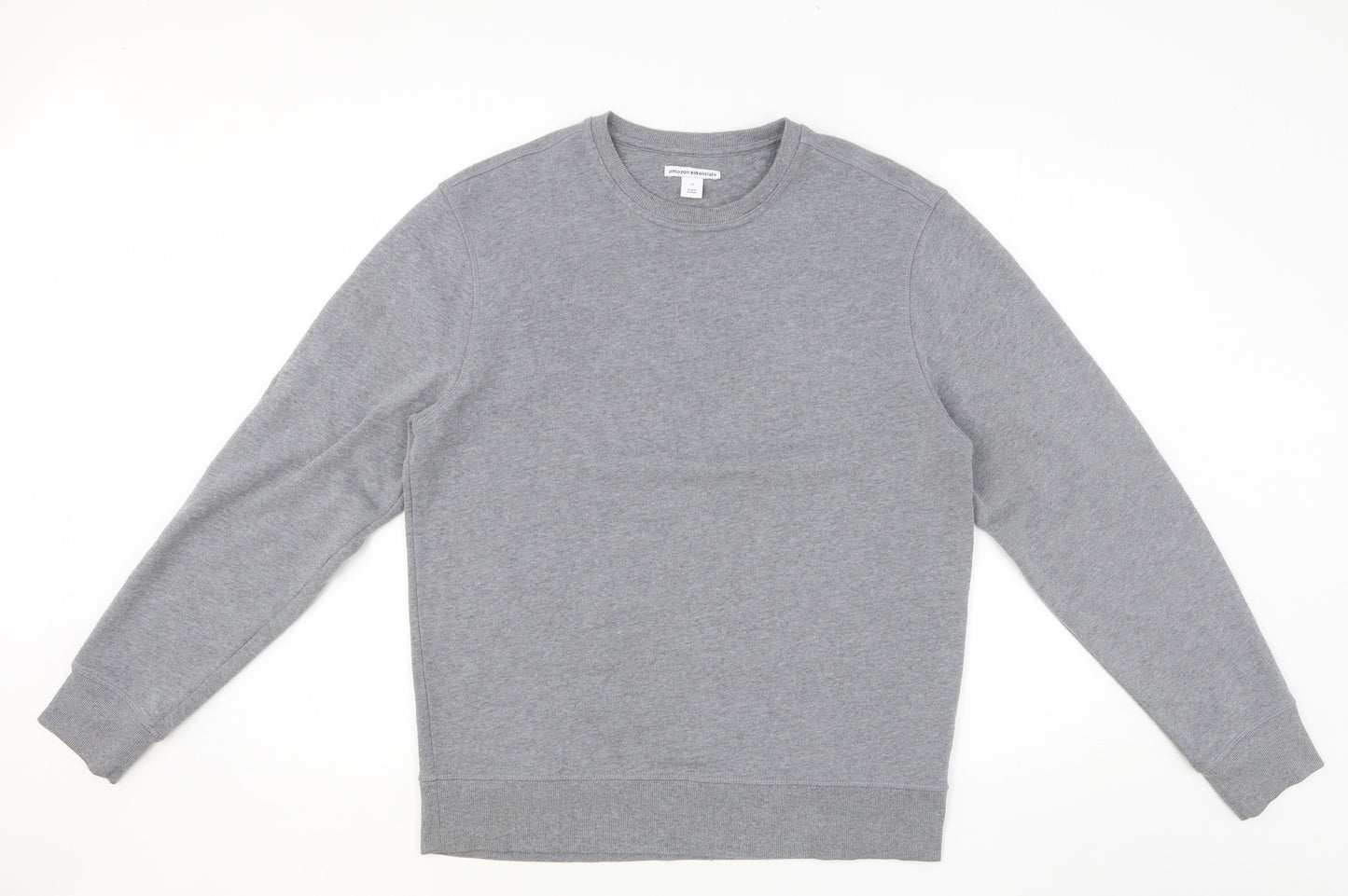 Amazon Womens Grey Cotton Pullover Sweatshirt Size M Pullover