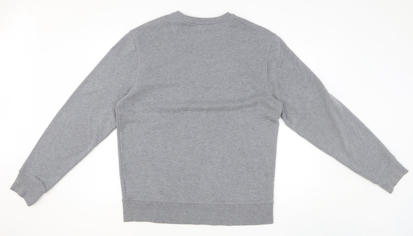 Amazon Womens Grey Cotton Pullover Sweatshirt Size M Pullover