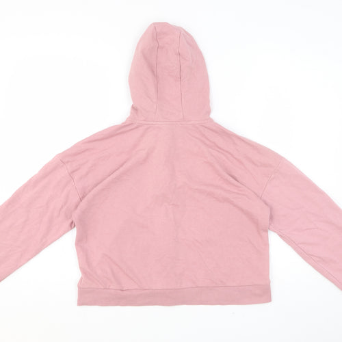 George Girls Pink Cotton Full Zip Hoodie Size 13-14 Years Pullover