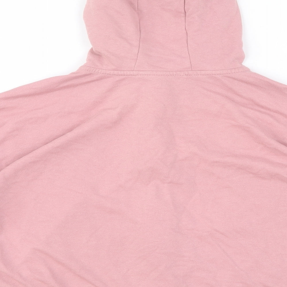 George Girls Pink Cotton Full Zip Hoodie Size 13-14 Years Pullover