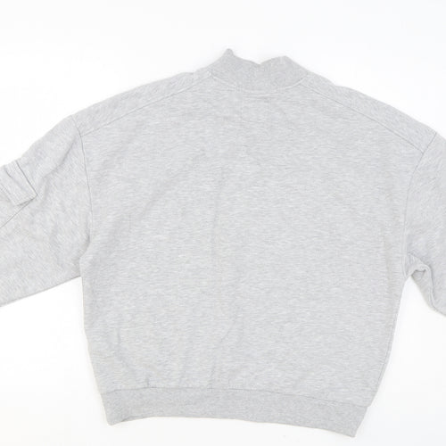 NEXT Womens Grey Cotton Pullover Sweatshirt Size M Pullover