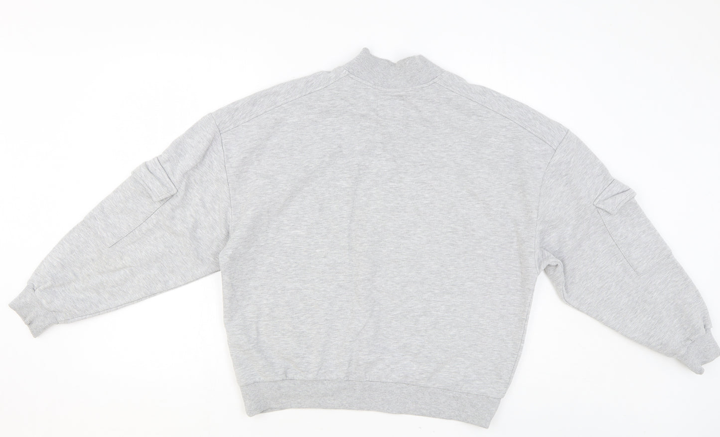 NEXT Womens Grey Cotton Pullover Sweatshirt Size M Pullover