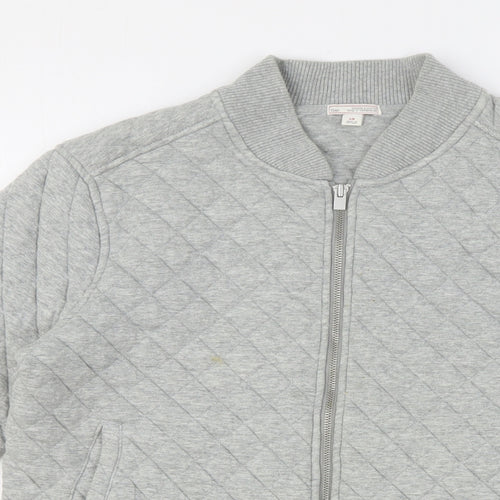 Gap Womens Grey Cotton Full Zip Sweatshirt Size L Zip