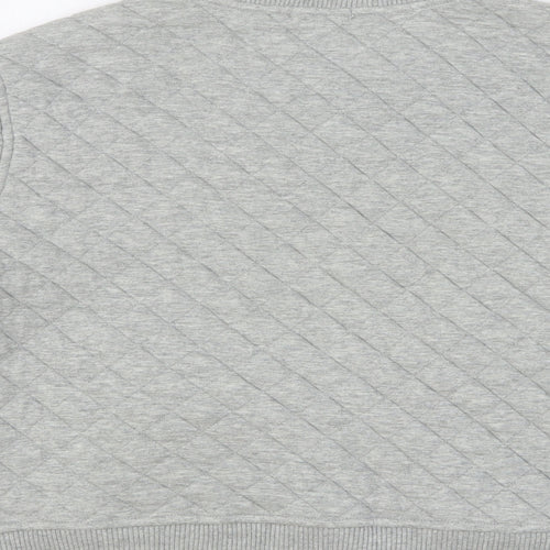 Gap Womens Grey Cotton Full Zip Sweatshirt Size L Zip