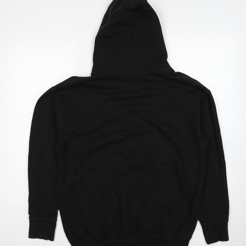 PRETTYLITTLETHING Womens Black Polyester Pullover Hoodie Size M Pullover