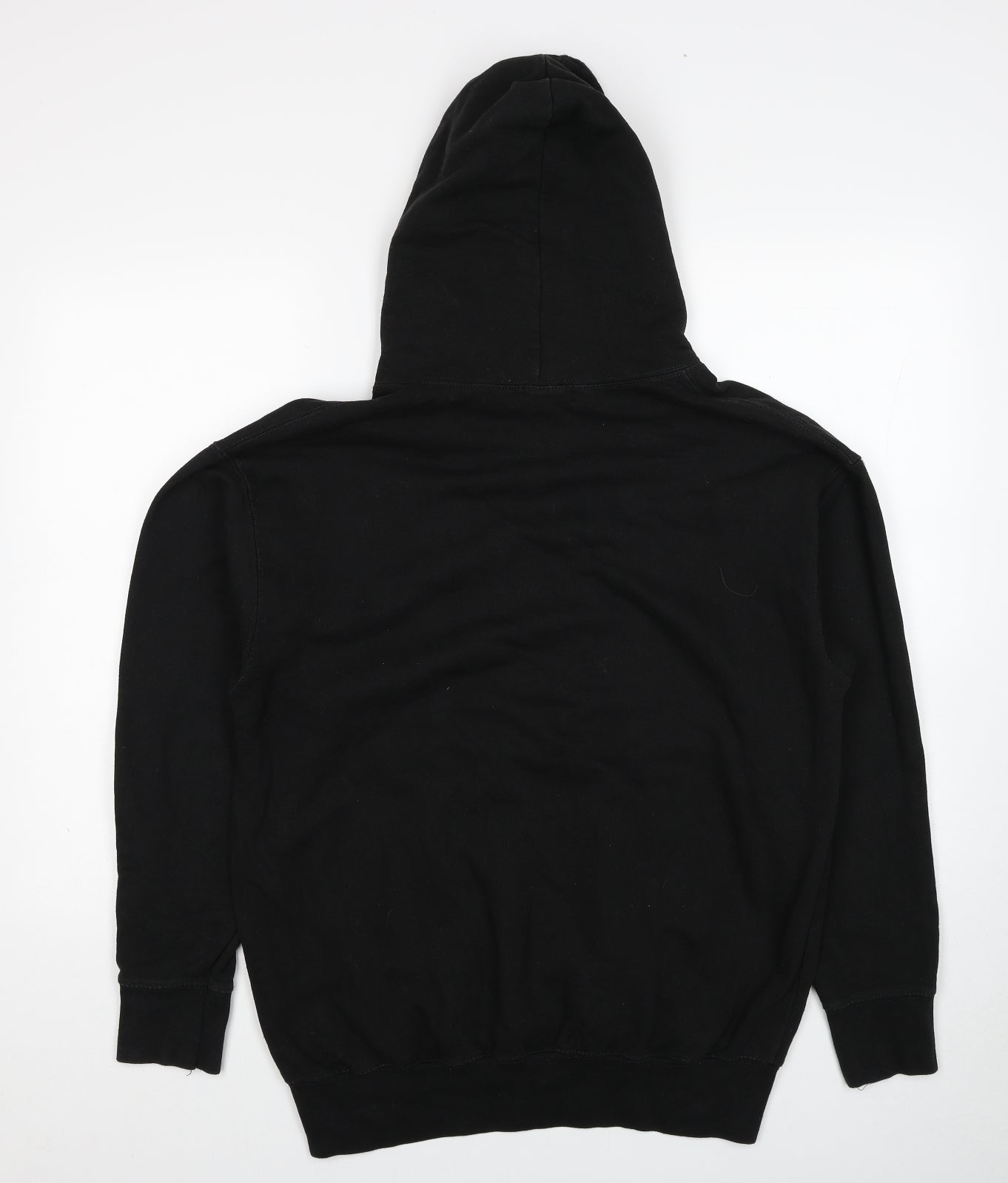 PRETTYLITTLETHING Womens Black Polyester Pullover Hoodie Size M Pullover