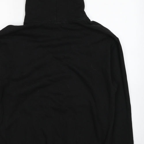 PRETTYLITTLETHING Womens Black Polyester Pullover Hoodie Size M Pullover