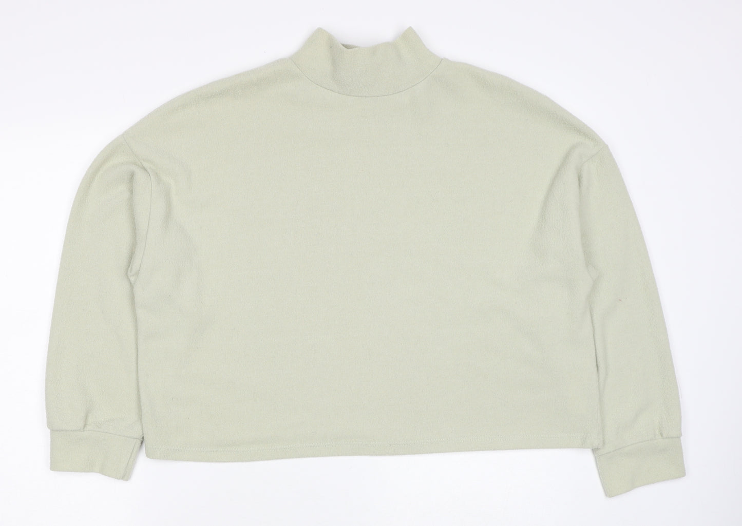 New Look Womens Green Polyester Pullover Sweatshirt Size M Pullover