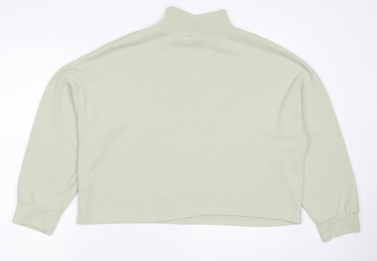 New Look Womens Green Polyester Pullover Sweatshirt Size M Pullover