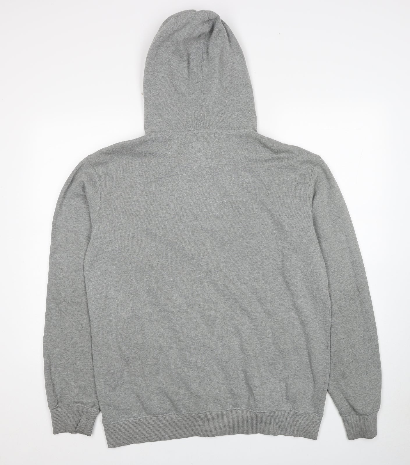 VANS Mens Grey Cotton Full Zip Hoodie Size L