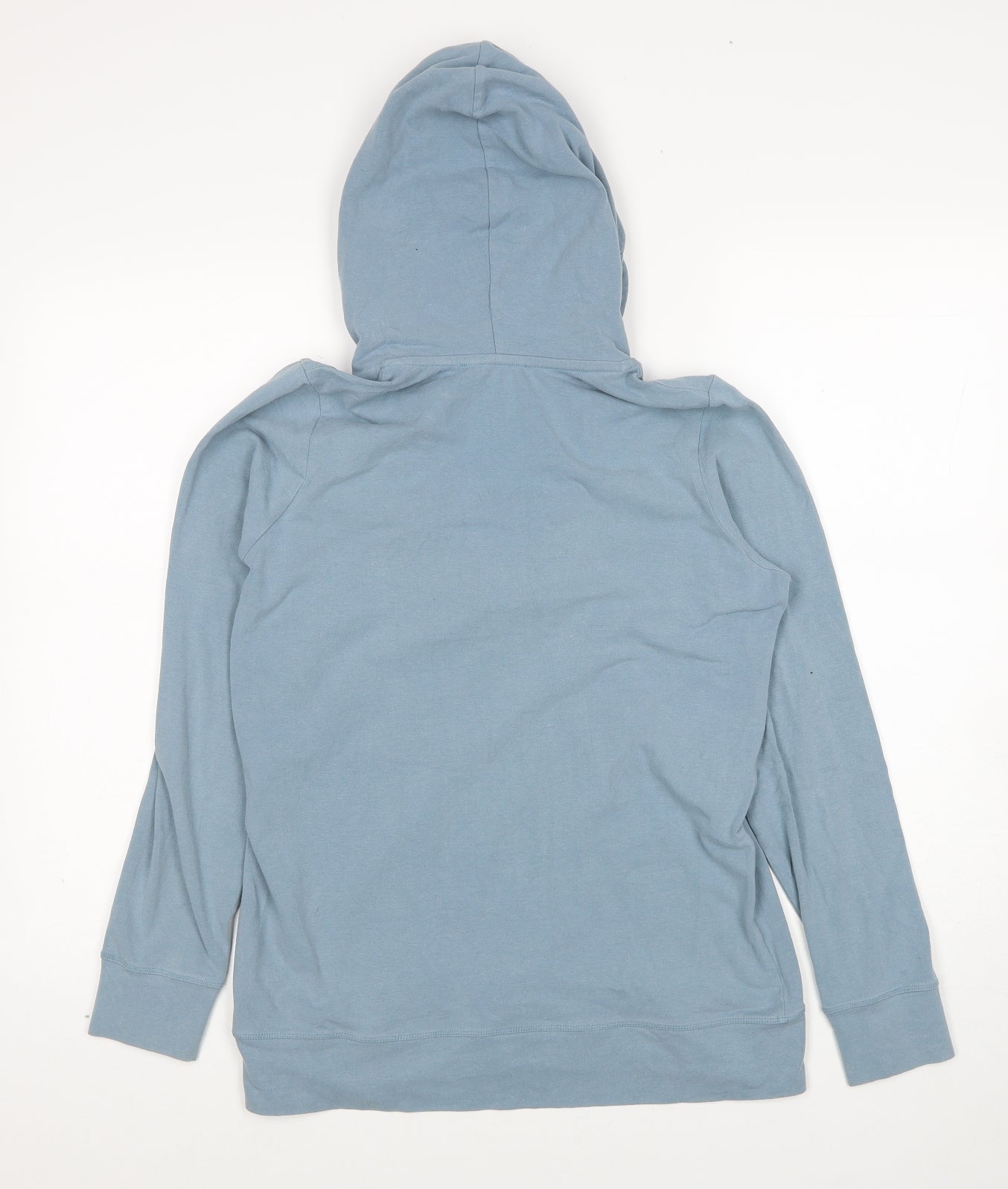 Elle Sport Womens Blue Cotton Pullover Hoodie Size M Pullover