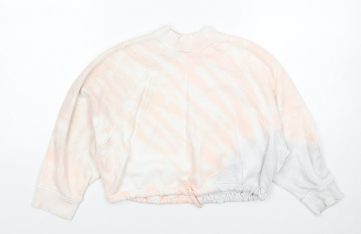 NEXT Girls Multicoloured Cotton Pullover Sweatshirt Size 8 Years Drawstring
