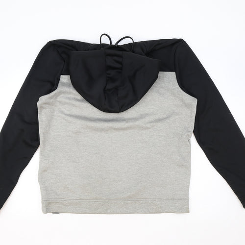 U.S. Athletic Mens Grey Polyester Pullover Hoodie Size M