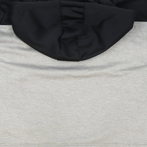 U.S. Athletic Mens Grey Polyester Pullover Hoodie Size M