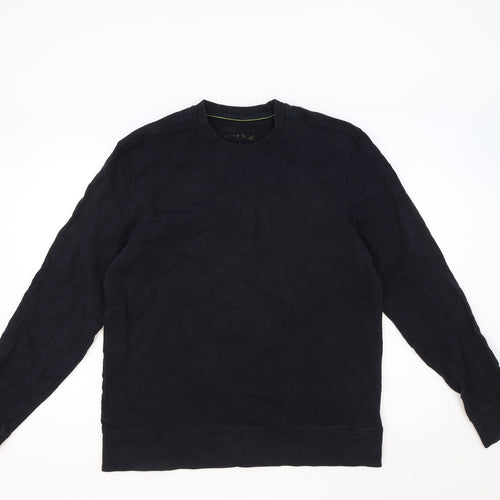 Marks and Spencer Mens Blue Cotton Pullover Sweatshirt Size M