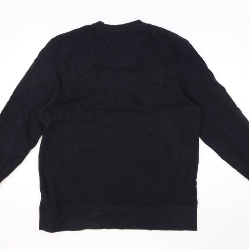 Marks and Spencer Mens Blue Cotton Pullover Sweatshirt Size M