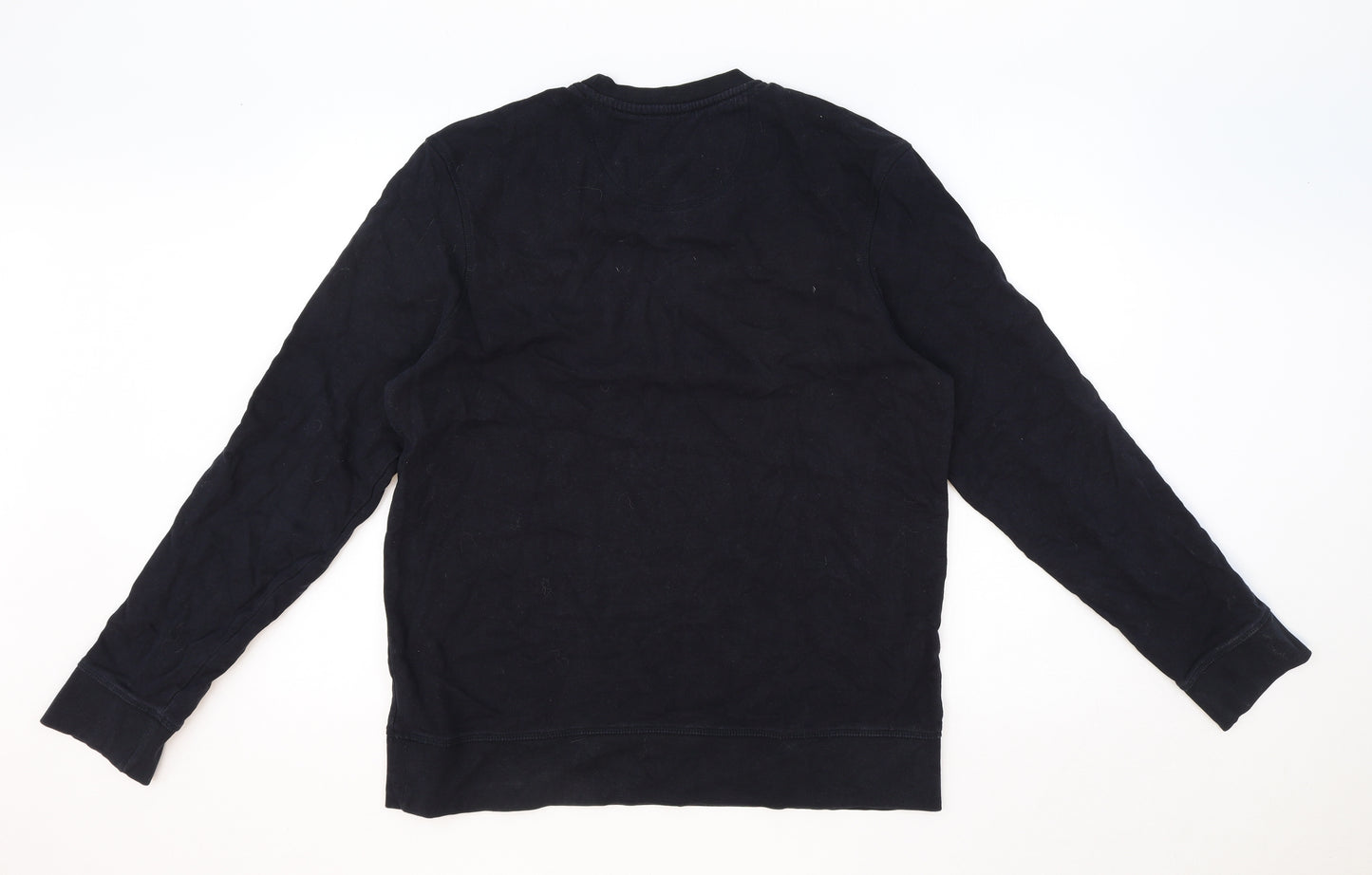 Marks and Spencer Mens Blue Cotton Pullover Sweatshirt Size M