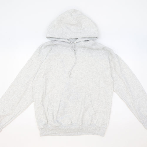 HNR LON Womens Grey Cotton Pullover Hoodie Size S Pullover